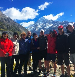 The stunning blue skies enhancing the magic views of Mount Cook!