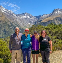 Group at Key Summit Lookout Trai, Fiordland New Zealand