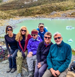 Group lunch at Hooker Lake