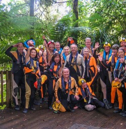 Group at Nile River Caves, West Coast New Zealand