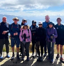 group of guests on the kepler track