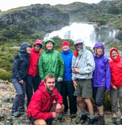 Falls at Routeburn Track, Otago New Zealand