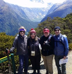 The team at Key Summit on the Routeburn Track