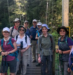 Group at Routeburn track, Otago New Zealand