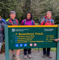 Group at Routeburn track, Otago New Zealand