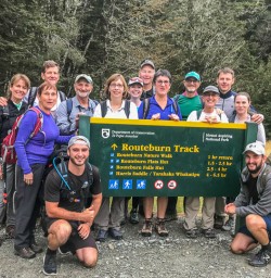 Group at Routeburn Track, Otago New Zealand