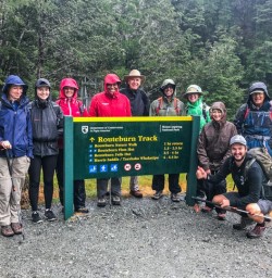 Group starting Routeburn Track, Otago New Zealand