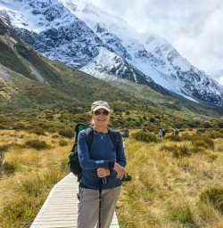 Guest and Mount Cook backdrop