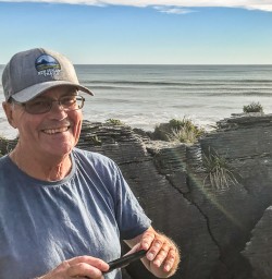 Guest at Punakaiki Pancake Rocks and Blowholes, Porarari National Park West Coast New Zealand