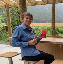 Guest at Routeburn Track valley, Otago New Zealand