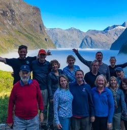 Guests above inversion layer Fiordland