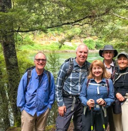 Guests hiking Kepler Track