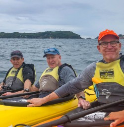 Guests rafting up off Coromandel coast