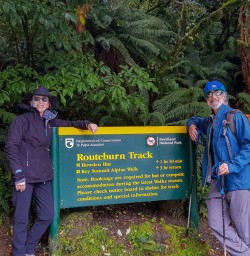 Guests at Routeburn track, Otago New Zealand