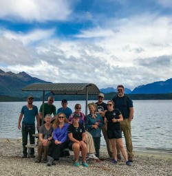 Guided tour at Lake Te Anau