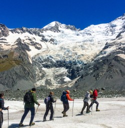 Heli hike Mount Cook region