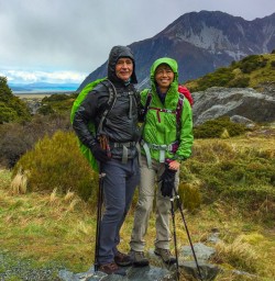 Hiking in Mount Cook national park