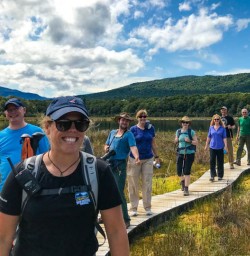 Hiking Kepler Track boardwalk