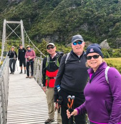 Hooker Valley swing bridge Mount Cook