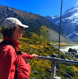 Checking out the Hooker Valley Track