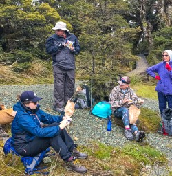 Lunch on the Routeburn Track