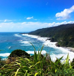 Looking up the West Coast from Meybille Bay