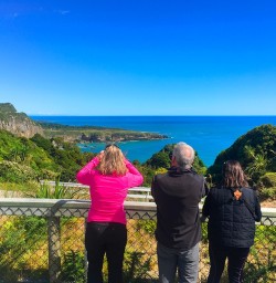 Our first glimpse of the Tasman Sea