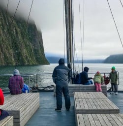 Morning on Milford Sound boat