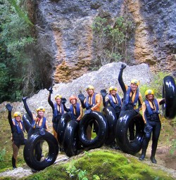 group at nile river caves new zealand