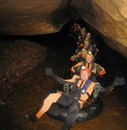 caverafting in the nile river caves new zealand