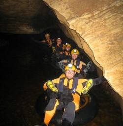 Rafting at Nile River Glowworm Caves
