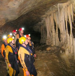 Now was that a stalactite or a stalagmite? Inside Nile River's Glowworm Caves