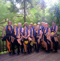 caving group at nile river new zealand