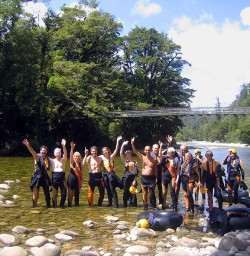 caverafting group at nile river new zealand