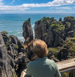 Punakaiki pancake rocks ans blowholes, West Coast New Zealand