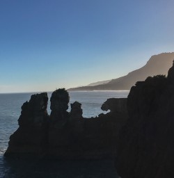 Punakaiki pancake rocks and blowholes, West Coast New Zealand