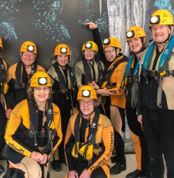 Rafting group at Nile river, West Coast New Zealand