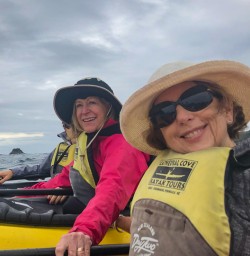 Rafting kayaks off Coromandel Coast