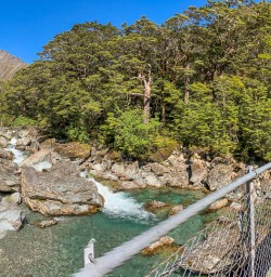 Routeburn track river, Otago New Zealand