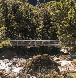 Routeburn track river, Otago New Zealand