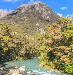 Routeburn track river, Otago New Zealand