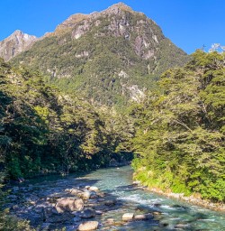 Routeburn track river, Otago New Zealand