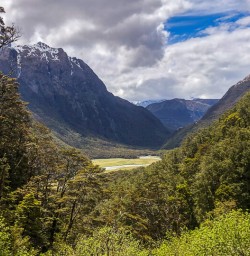 Routeburn track valley, Otago New Zealand