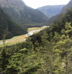 Selfie at Routeburn track valley, Otago New Zealand