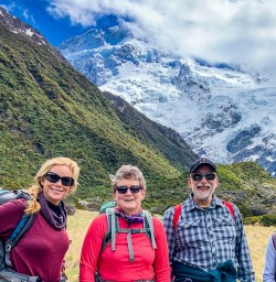 Sheer mountain faces of the Southern Alps