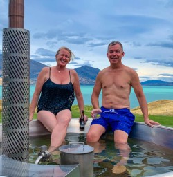 Spa pool at Lake Ohau