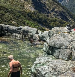Swim at Routeburn Track, Otago New Zealand