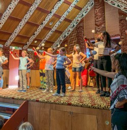 Maori Show at Te Puia, Rotorua Bay of Plenty New Zealand
