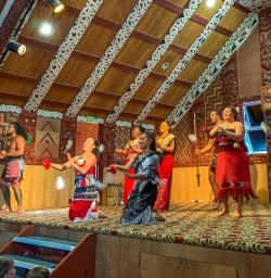Maori Show at Te Puia, Rotorua Bay of Plenty New Zealand