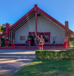 Maori Show at Te Puia, Rotorua Bay of Plenty New Zealand